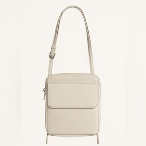 👜 CB Collections Cream Crossbody Bag – Adjustable Strap & Multi-Compartment